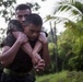 U.S. Marines with SCT-Guatemala, SPMAGTF-SC, lead the Brigada de Infanteria Marina in physical training