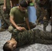 U.S. Marines with SCT-Guatemala, SPMAGTF-SC, lead the Brigada de Infanteria Marina in physical training