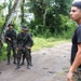 U.S. Marines with SCT-Guatemala, SPMAGTF-SC, teach room clearing tactics to the Brigada de Infanteria Marina