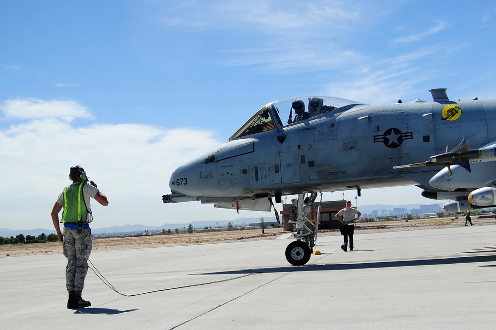 355th AMXS recovers A-10s during Green Flag-West