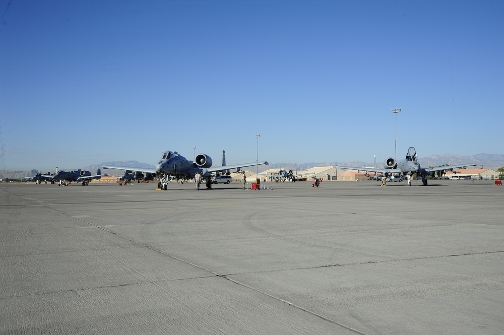 357th FS departs Nellis Air Force Base after Green Flag-West