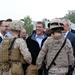 Secretary of defense speaks with marines after the airfield seizure bilateral exercise