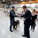 Secretary of defense coins a K-9 handler