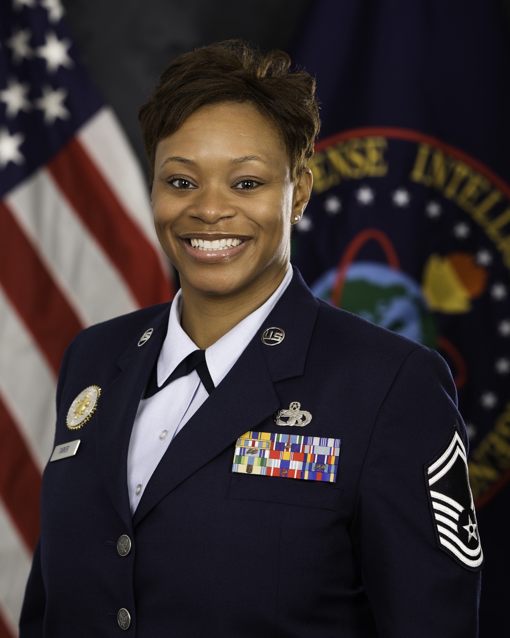 Official portrait, Senior Master Sgt. Nicole G. Tarver, US Air Force