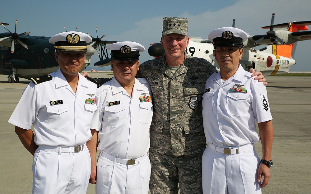 US Forces Japan commander reconnects with Japanese service members who saved his life