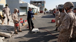 Marines, firefighters cut through training obstacles