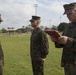 US Marine Jon Hidlay is promoted to the rank of Gunnery Sgt.
