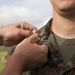 US Marine Jon Hidlay is promoted to the rank of Gunnery Sgt.