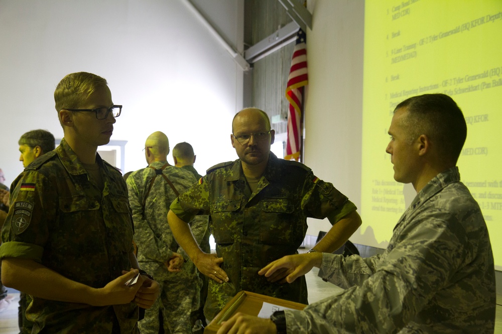 KFOR medical professionals hold multinational conference on Camp Bondsteel