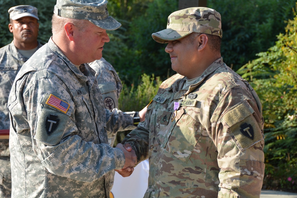 Texas National Guard Soldiers receive Purple Heart