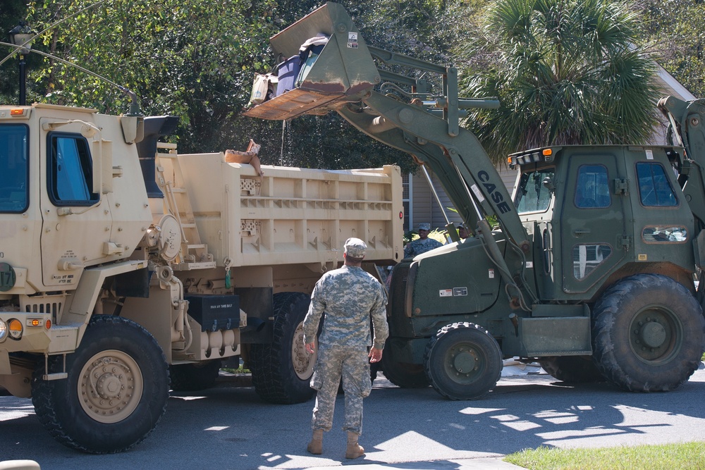 SC Guard helps residents remove debris