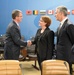 Secretary of defense, Georgia MoD and SG NATO exchange greetings