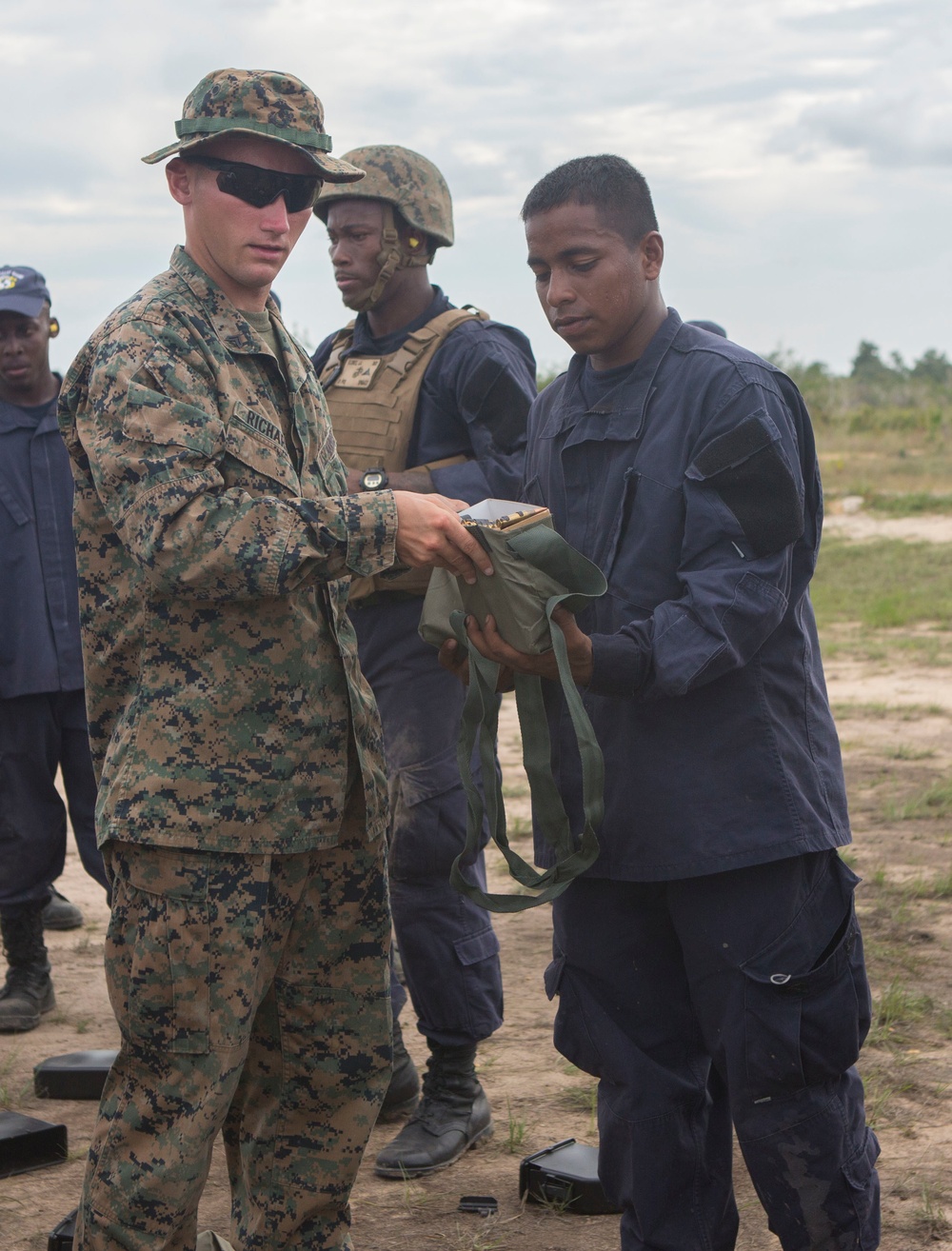 SPMAGTF-SC Marines train Belize military