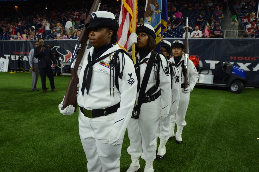 NRD Houston Color Guard takes field with Texans