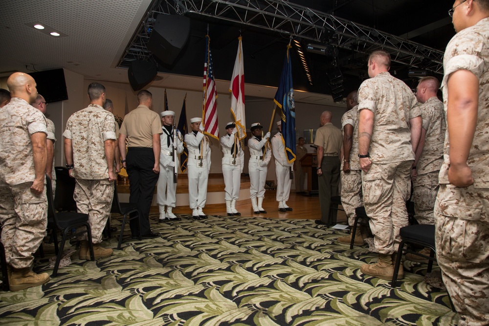 U.S. Navy cake cutting ceremony