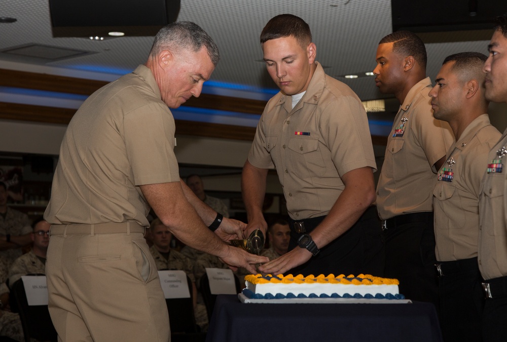 U.S. Navy cake cutting ceremony