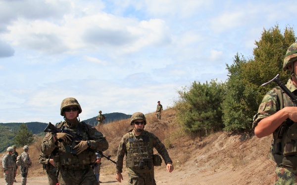 KFOR troops conduct joint Administrative Boundary Line Patrol