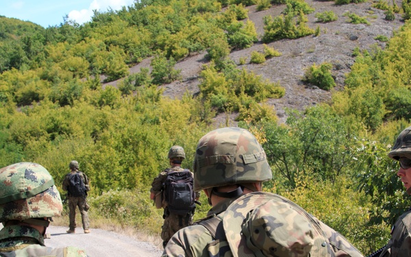 KFOR troops conduct joint Administrative Boundary Line Patrol