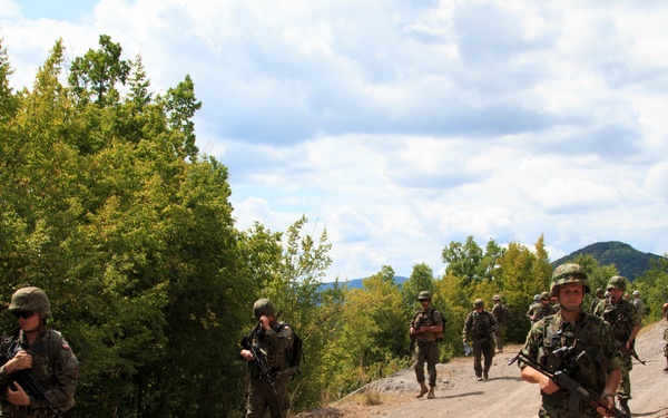 KFOR troops conduct joint Administrative Boundary Line Patrol