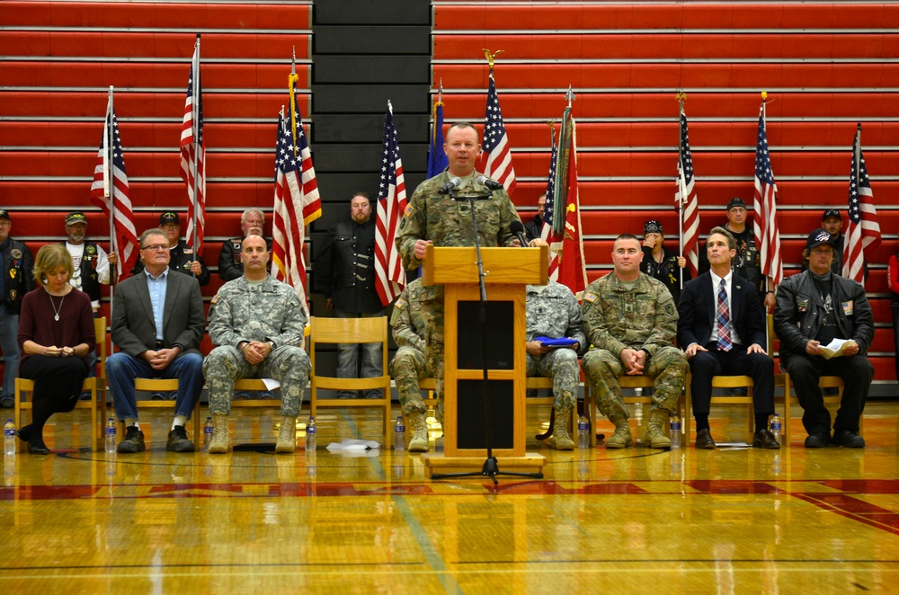 682nd Engineer Battalion receives community send-off