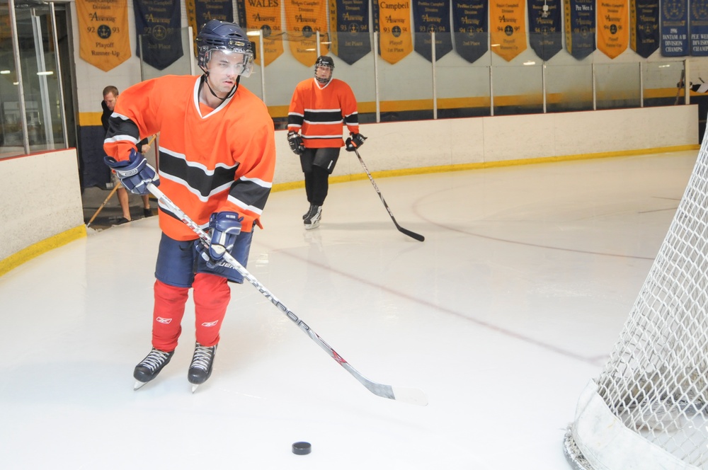 USS Lincoln Hockey Team plays game in Virginia Beach