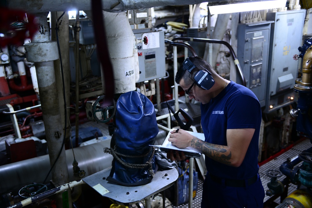 Preventive maintenance service aboard the Coast Guard Cutter Midgett