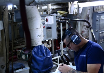 Preventive maintenance service aboard the Coast Guard Cutter Midgett