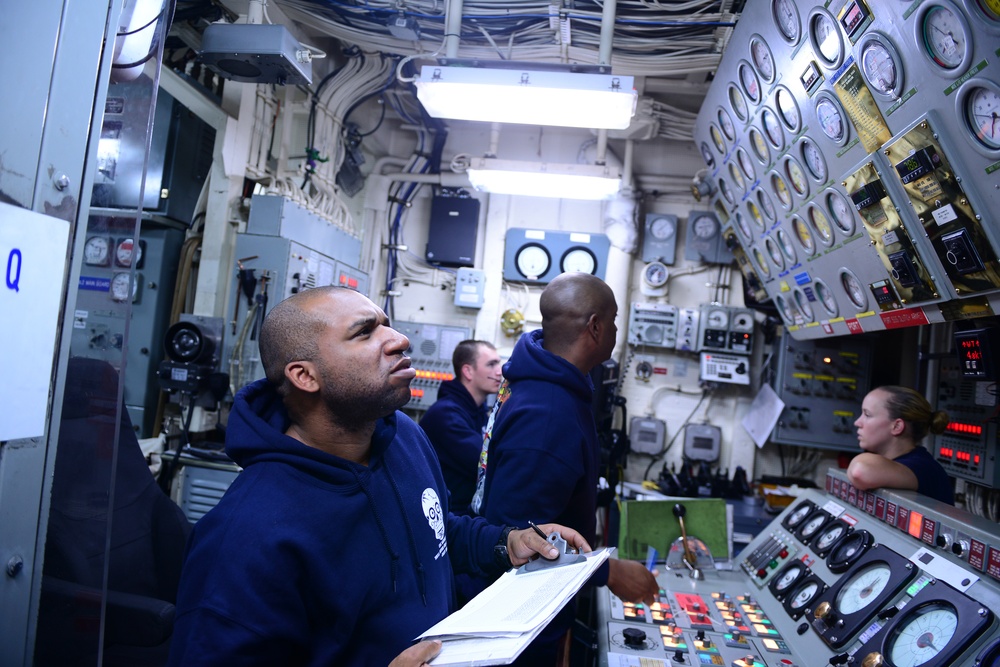 Engineering watch aboard the Coast Guard Cutter Midgett