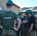 US Navy sailors train British Army soldiers in expeditionary medical training