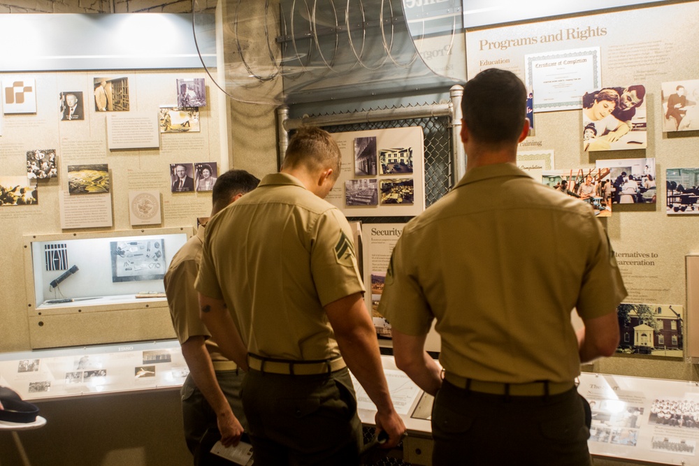 Marines tour Alcatraz Island during San Francisco Fleet Week