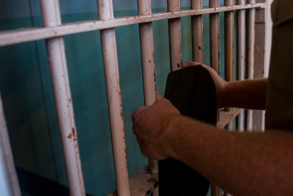 Marines tour Alcatraz Island during San Francisco Fleet Week