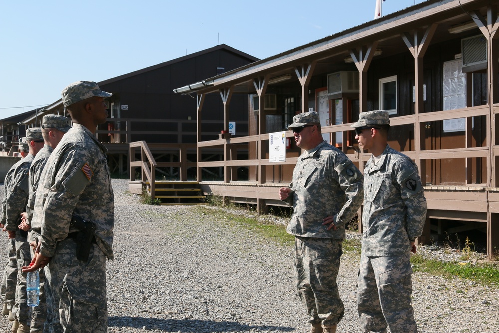 US Soldiers in Kosovo shoot for Soldier of the Month title