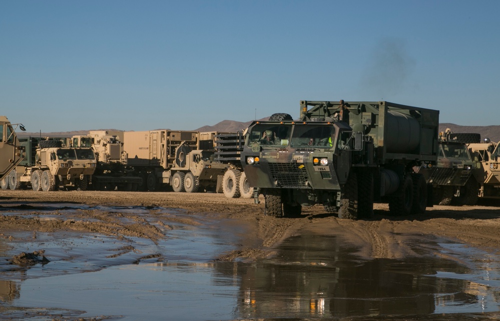 Soldiers pack up to fight the Donovians at Fort Irwin