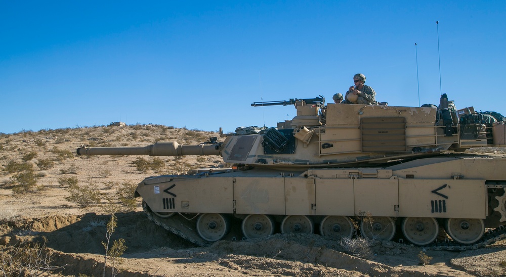 Soldiers pack up to fight the Donovians at Fort Irwin