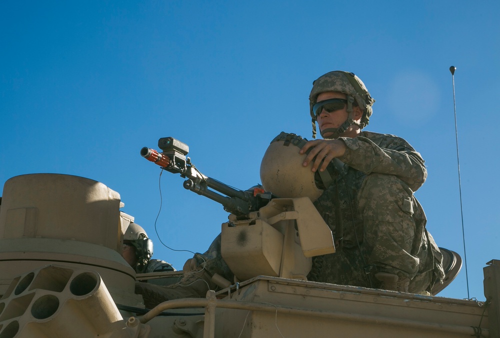 Soldiers pack up to fight the Donovians at Fort Irwin