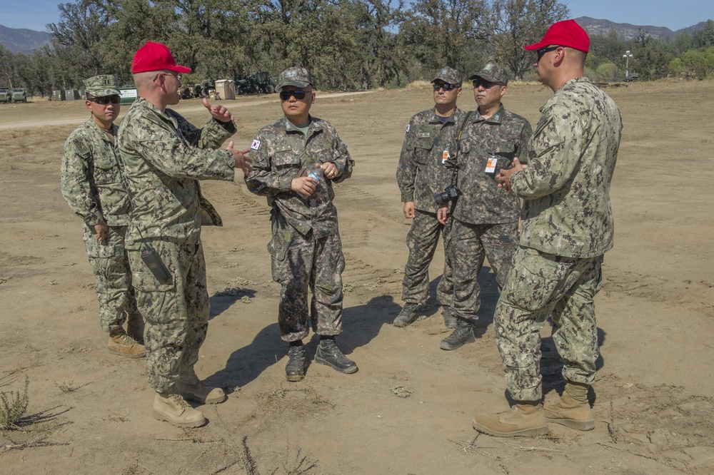 ROK Navy Engineers Exchange with West Coast Seabees