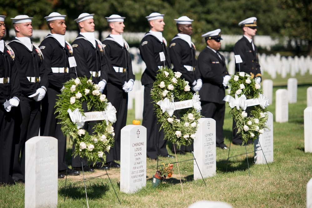 Ceremony remembers 17 American Sailors killed during terrorist attack against USS Cole
