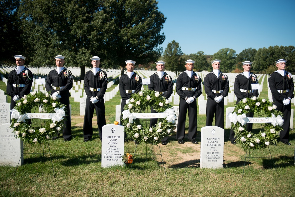 Ceremony remembers 17 American Sailors killed during terrorist attack against USS Cole
