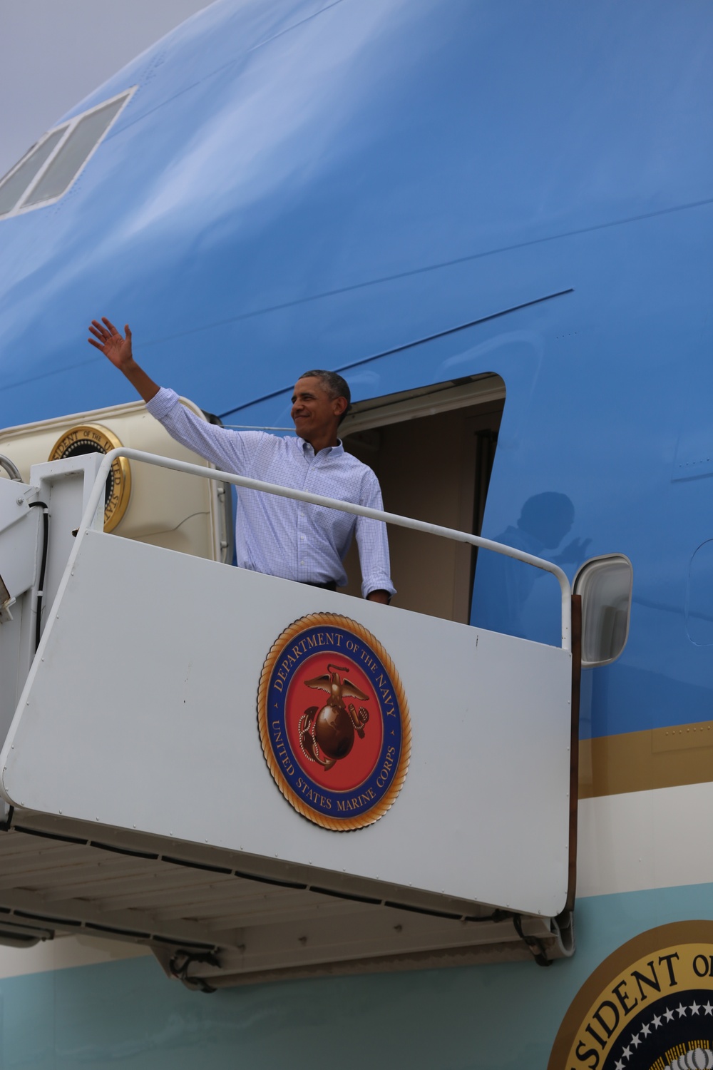President Barack Obama departs San Diego