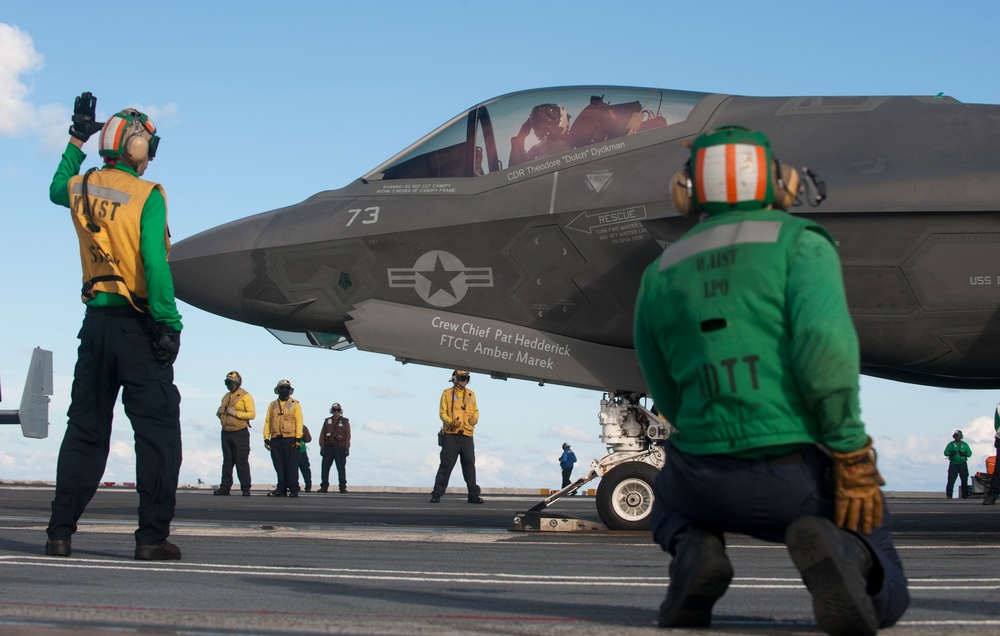 F-35 Lightning II conducts DT-II aboard USS Dwight D. Eisenhower