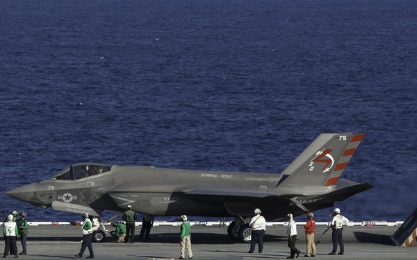 F-35 Lightning II conducts DT-II aboard USS Dwight D. Eisenhower