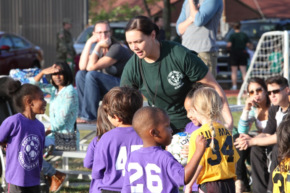 Fort Bragg Soldier coaches youth soccer team