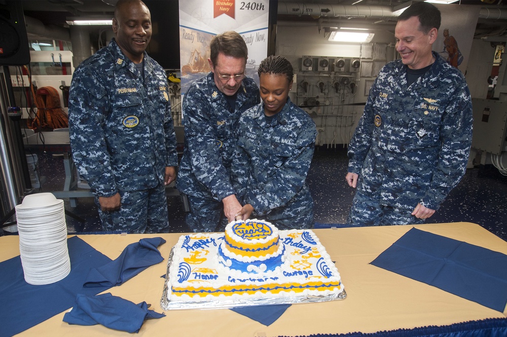 USS Harry S. Truman Navy birthday celebration