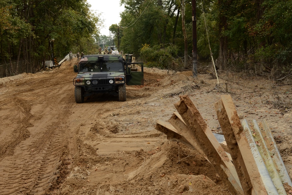 1782nd Engineer Company from Lancaster, SC, helps Columbia rebuild