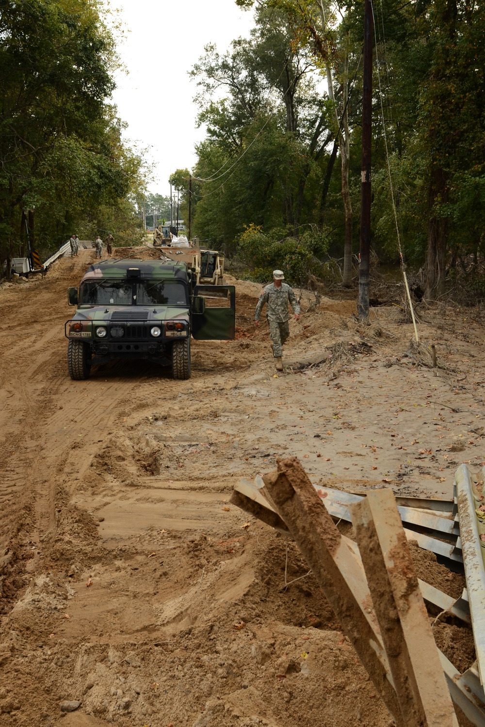 1782nd Engineer Company from Lancaster, SC, helps Columbia rebuild