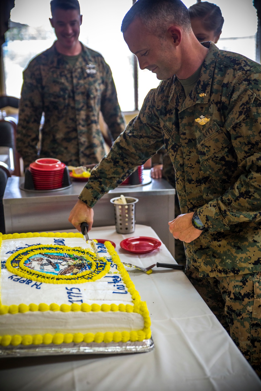 SPMAGTF-SC Sailors celebrate the 240th Navy birthday