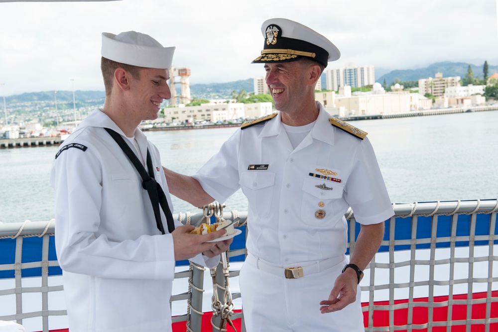 CNO celebrates Navy’s 240th Birthday aboard John Paul Jones