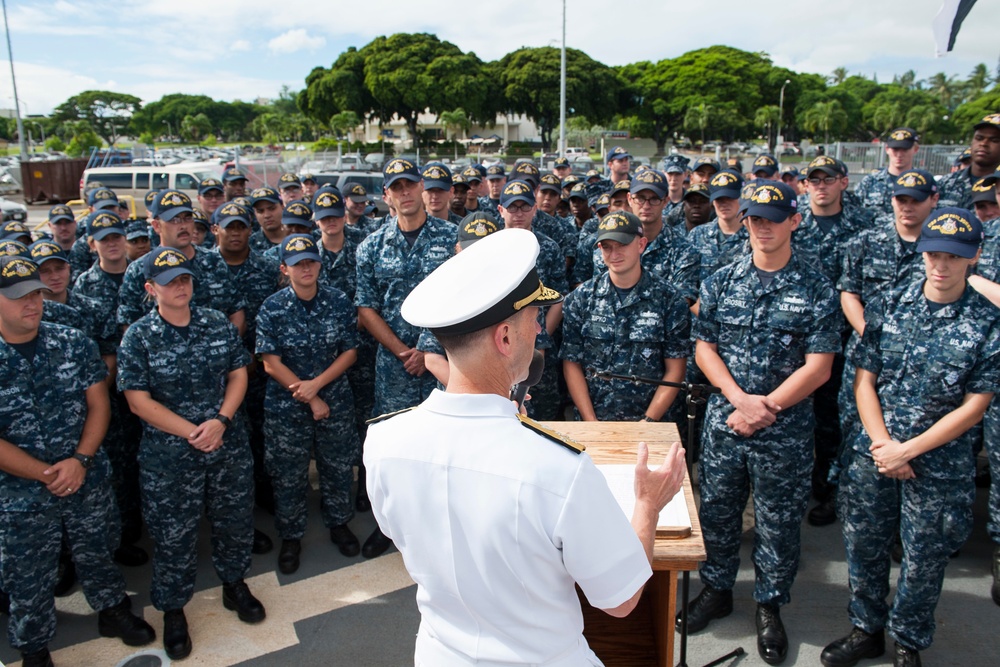 CNO celebrates Navy’s 240th Birthday aboard John Paul Jones