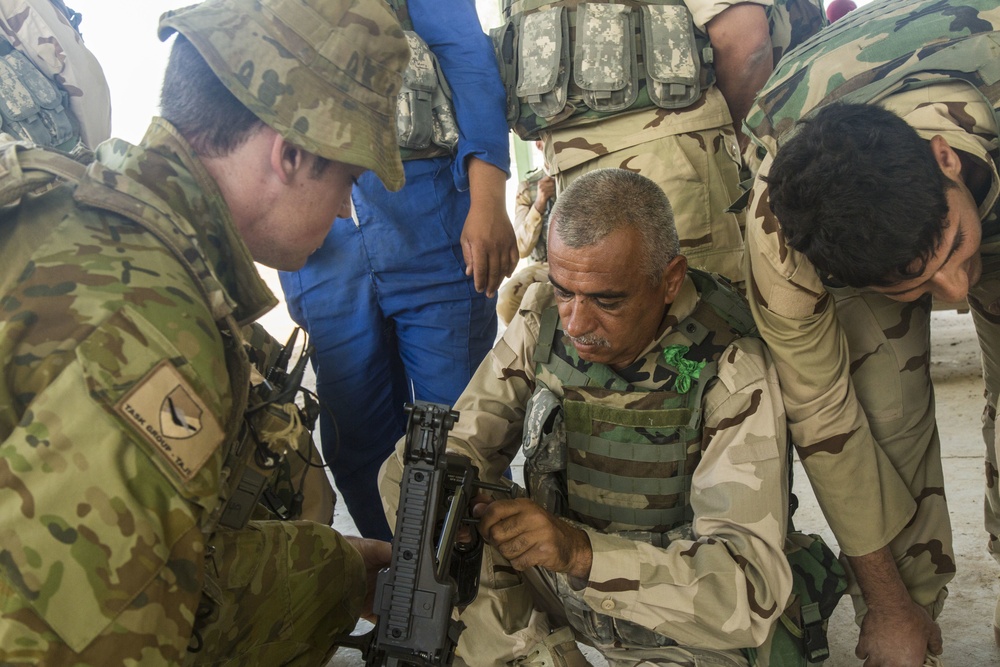 Task Group Taji conducts weapons training at Camp Taji