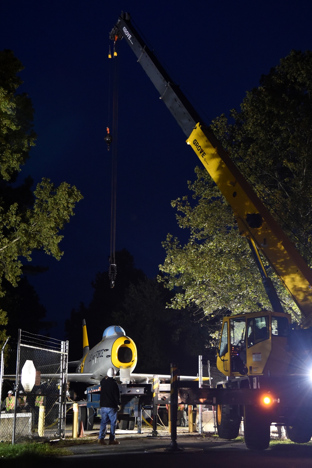 Historic F-86H Sabre returns to Goldsboro
